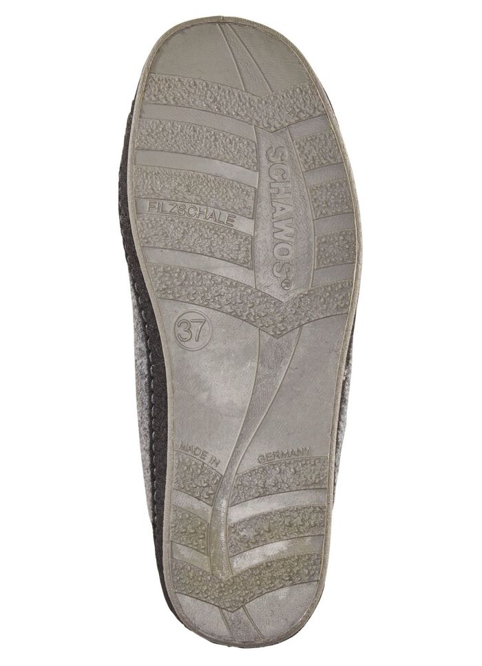 Atmungsaktive Damen-Hausschuhe, mit Rei&szlig;verschluss GRAU-SCHWARZ