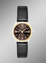 Para-Quartz-Partneruhren mit Lederband 