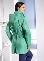 Funktionsjacke mit abnehmbarer Kapuze SMARAGDGRÜN