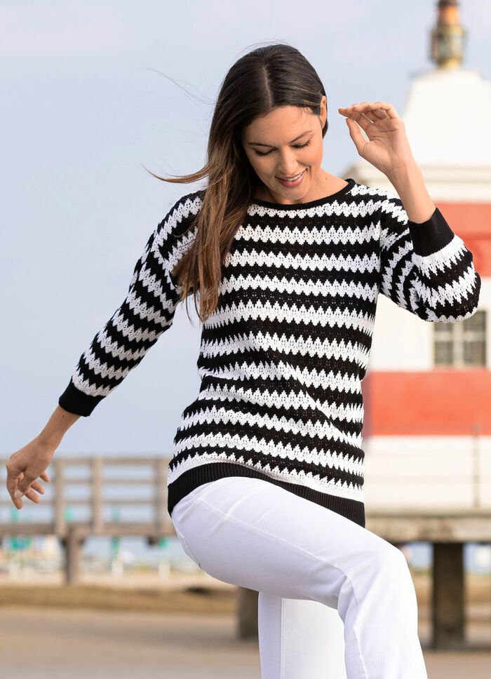 Pullover mit Zackendessin 