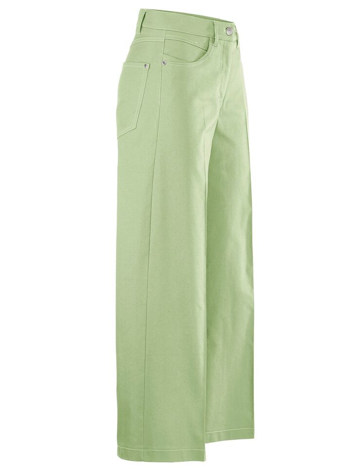 Culotte mit modisch weitem Bein  