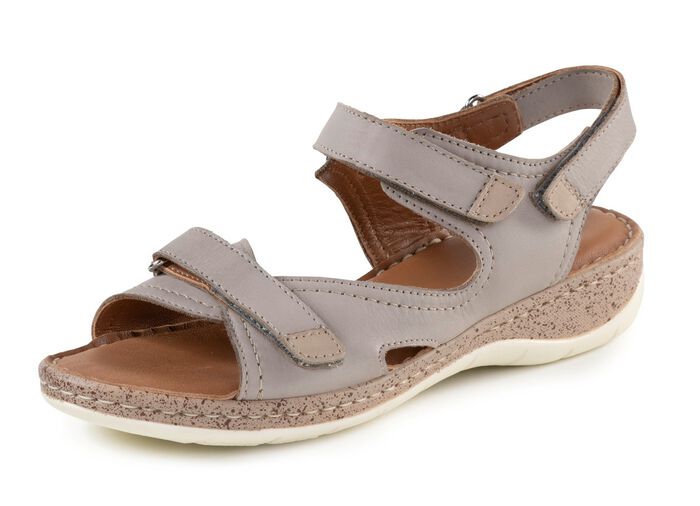 ELENA EDEN Sandale mit Kontrastbes&auml;tzen 