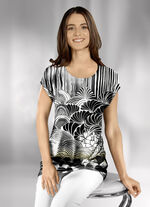 Interessantes Shirt mit &uuml;berschnittener Schulterpartie 