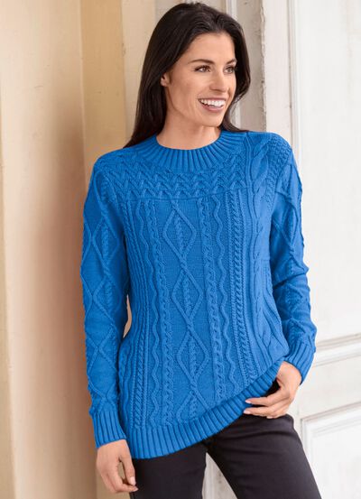 Pullover mit recycelter Baumwolle 