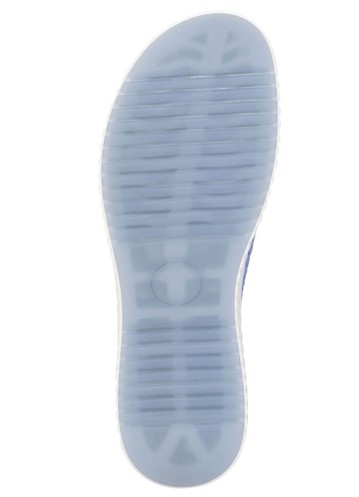 ELENA EDEN, trendige Damen-Pantoletten, Weite H, mit herausnehmbarem Fu&szlig;bett HELLJEANS