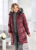 Kurzmantel mit seitlicher L&auml;ngssteppung 