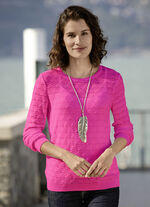 Pullover in Ajourstrick PINK