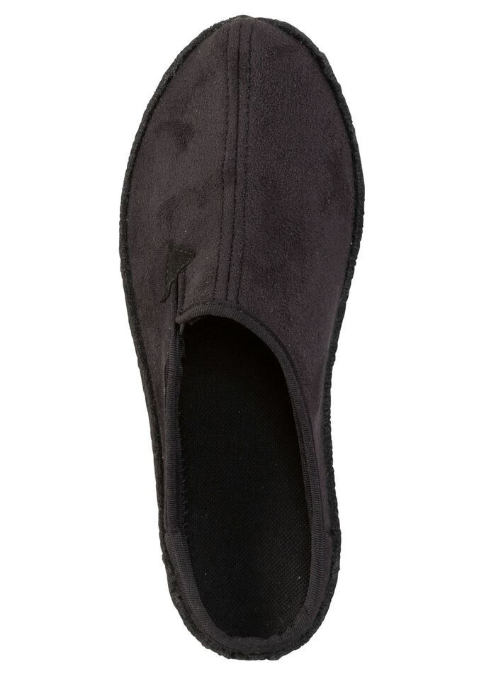 Pantoffel mit seitlich eingesetztem Gummizug 