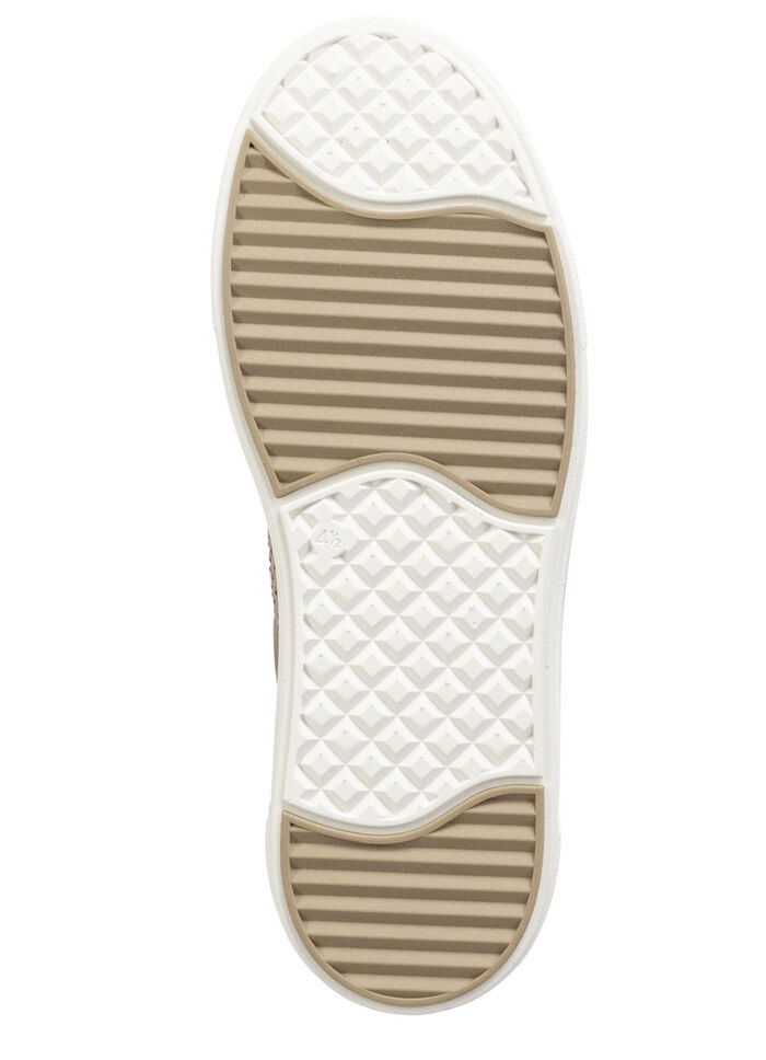 ELENA EDEN Sneaker aus feinem Veloursleder TAUPE