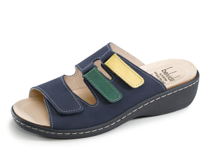 ELENA EDEN, bequeme Damen-Pantoletten, Weite H, mt herausnehmbarem Fu&szlig;bett 