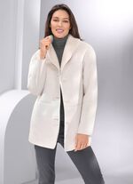 Jacke aus Veloursleder-Imitat 