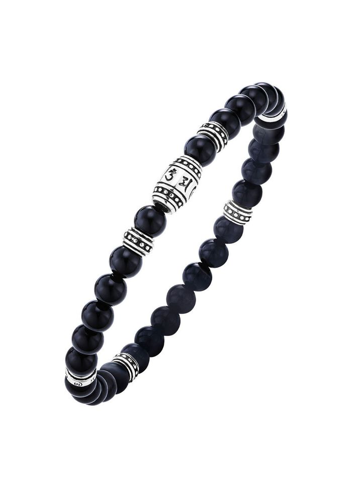 Maskulines Armband mit tibetischen Symbolen 