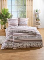 Beidseitig bedruckte Bettwäsche-Garnitur von Janine 