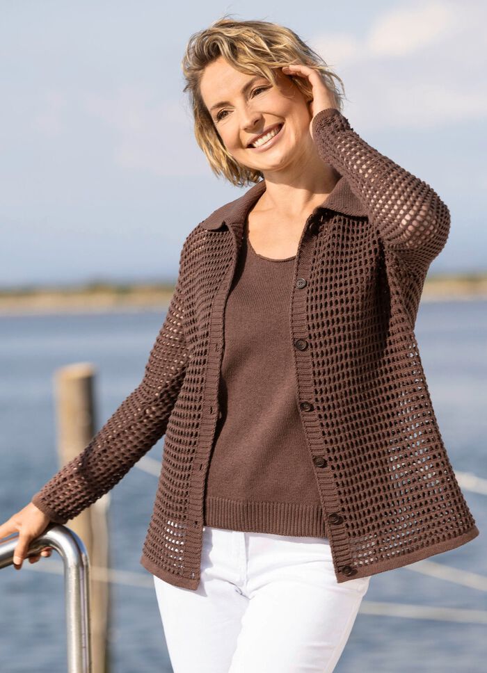 Strick-Twinset mit nachhaltig recycelter Baumwolle 