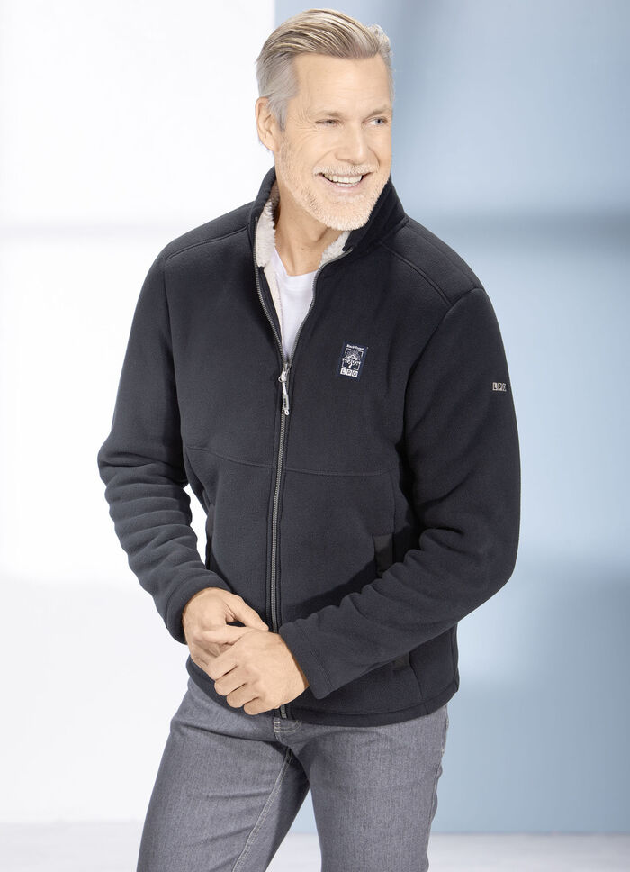 Fleecejacke von &bdquo;LPO&ldquo; SCHWARZ