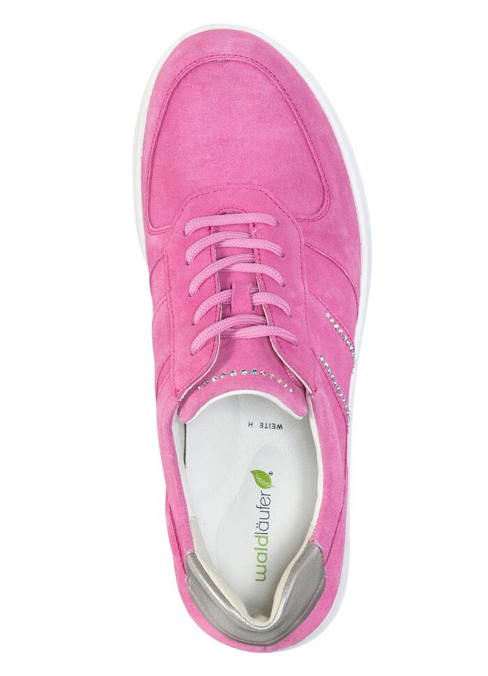 Waldl&auml;ufer Sneaker mit Glitzersteinchen PINK