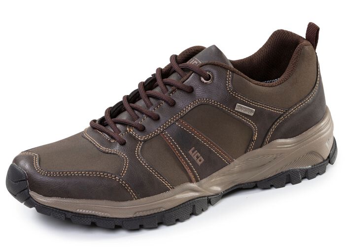 Atmungsaktive Herren-Schnürschuhe, mit Klimamembrane DUNKELBRAUN