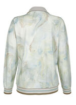 Sweatjacke mit floralem Motiv 