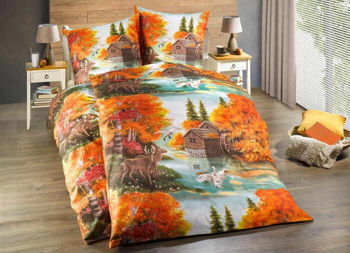 Biber Bettw&auml;sche-Garnitur 