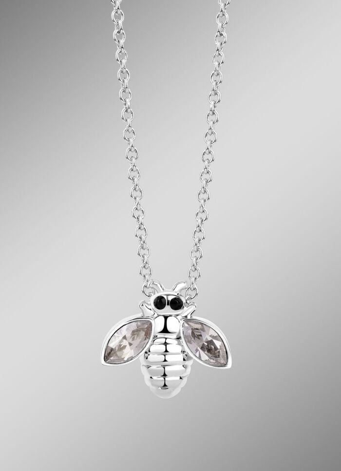 Halskette Biene mit Swarovski®-Kristallen 