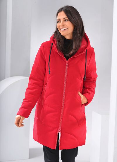 Kurzmantel mit 2-Wege-Rei&szlig;verschluss 