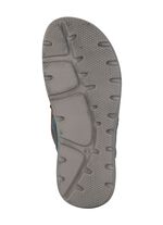 Pantolette mit luftigen Durchbr&uuml;chen KASTANIE-BLAU