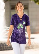 Shirt in toller Batik-Optik in 3 Farben 