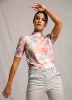 Shirt mit modischem Stehkragen 