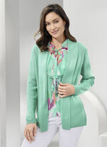 Strickjacke mit dezentem Glanz 