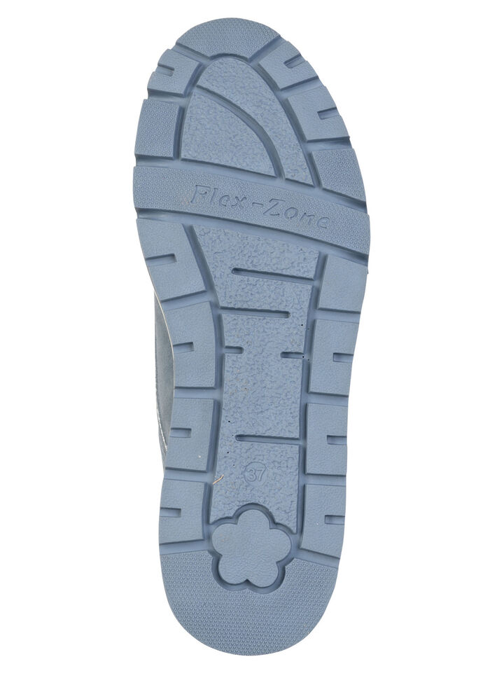 ELENA EDEN, bequeme Damen-Sneaker, Weite H, mit herausnehmbarem Fußbett JEANS-SILBER