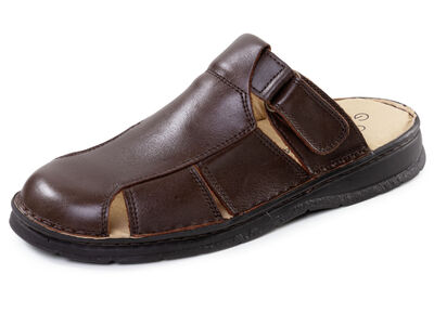 GINO GALANTE, klassische Herren-Clogs, aus Leder 