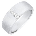 Stilvoller Damenring aus Platin mit Brillanten 