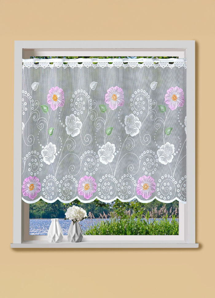 Kleinfenster-Store mit Stangendurchzug FLIEDER