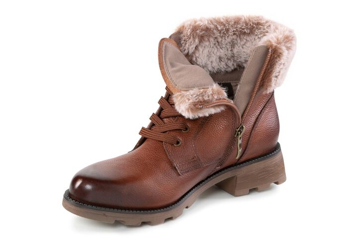 ELENA EDEN, gef&uuml;tterte Damen-Stiefeletten, Winterschuhe, Weite G, mit herausnehmbarem Fu&szlig;bett 
