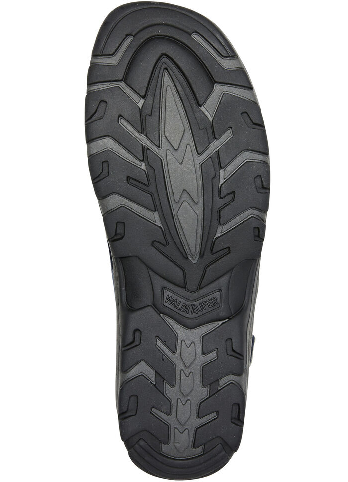 Waldläufer, sportliche Damen-Sandalen, Weite H, mit herausnehmbarem Fußbett JEANS-HELLGRAU