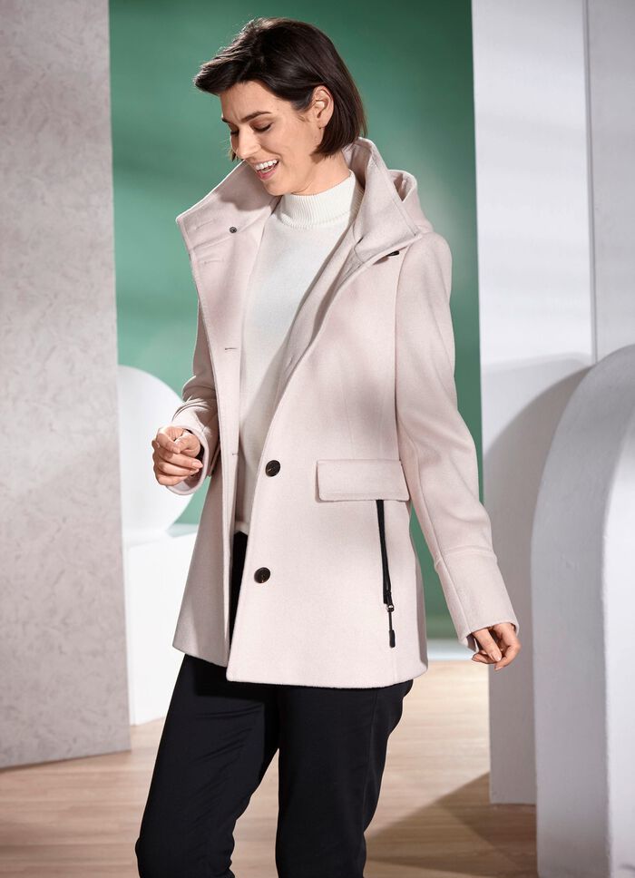 Jacke mit abnehmbarer Kapuze 