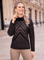 Pullover in doppellagiger Optik 