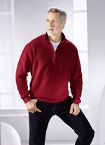 Troyer mit Stehkragen in 2 Farben DUNKELROT