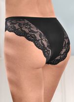 Laurina Viererpack Slips mit floraler Elastikspitze 