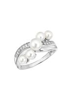 Perlenglanz und strahlende Eleganz: Damenring mit S&uuml;&szlig;wasser-Zuchtperlen 