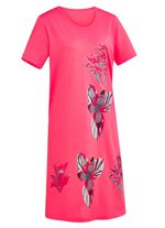 Nachthemd mit platziertem Druck und kurzen &Auml;rmeln 