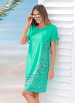 Laurina Kleid mit schimmerndem Druck 