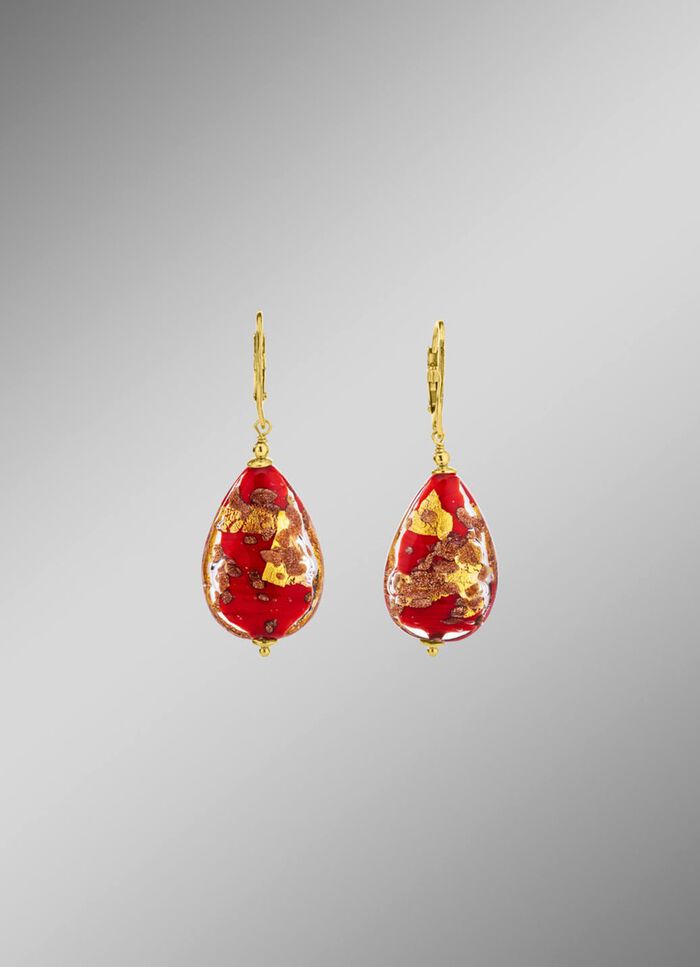 Ohrringe mit Muranoglas-Perlen 