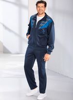 Freizeitanzug mit Kontrasteinsatz 