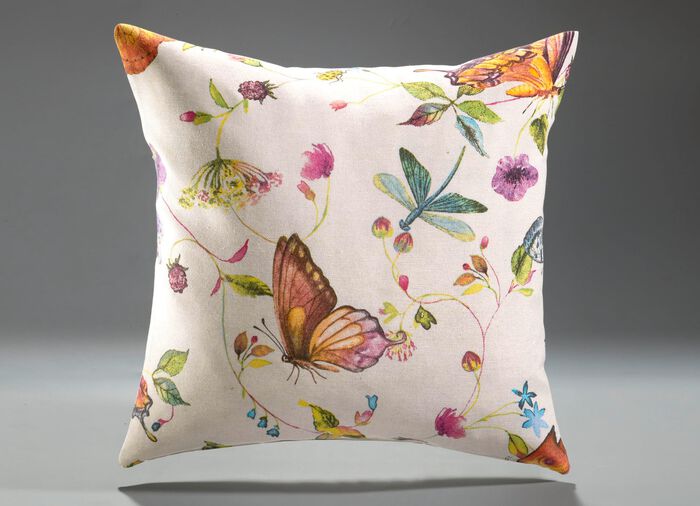 Tagesdecke und Kissenbez&uuml;ge mit Schmetterlingsmotive BUNT