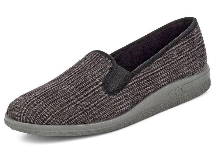 Hausschuh mit anatomisch geformtem Fu&szlig;bett ANTHRAZIT