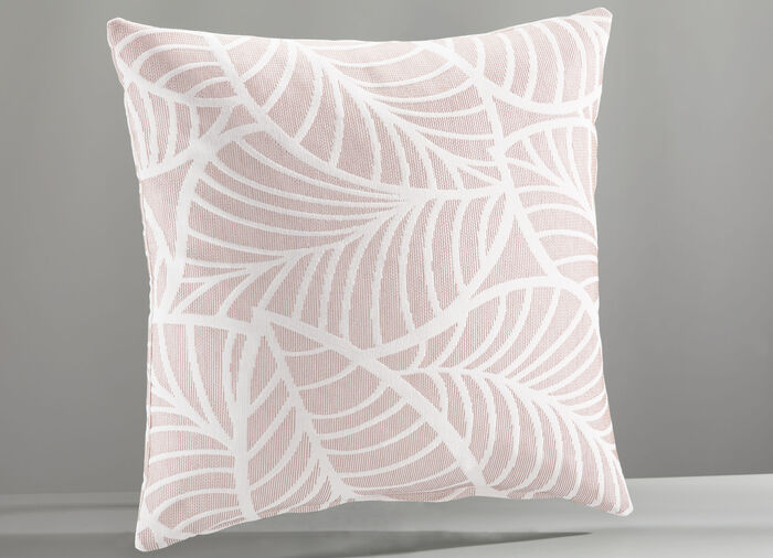 Tagesdecke und Kissenbezüge mit naturnahen Blättermotiven ROSA