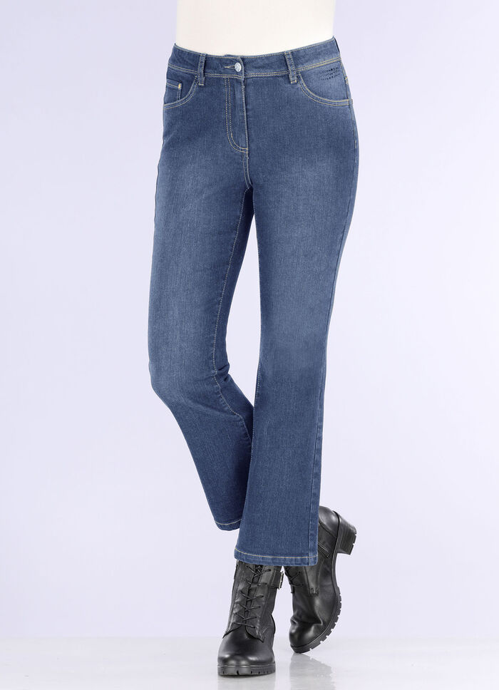 Jeans in Bootcut-Form JEANSBLAU