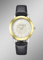 Quartz-Damenuhr mit 3 wechselbaren Lünetten 