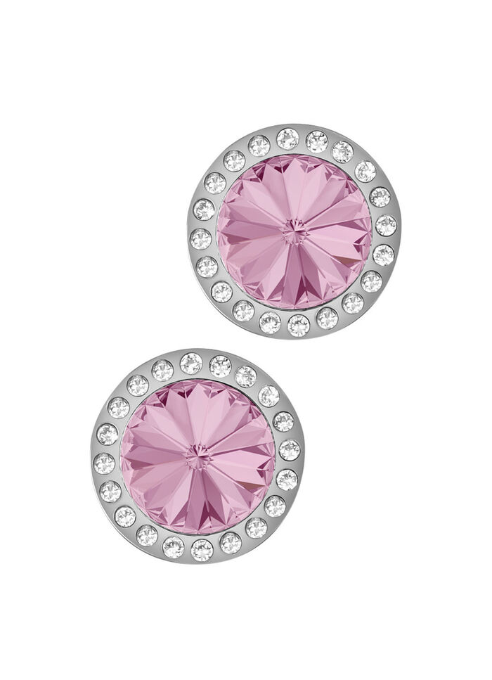Ohrstecker mit Swarovski®-Kristallen in Pink 